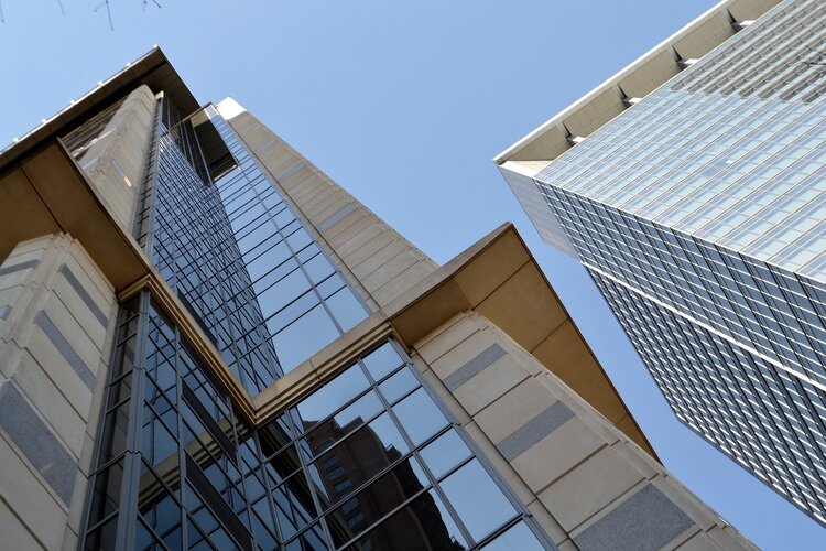 angle view of a tall building
